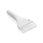 Ice scraper with COB and safety function, white