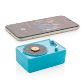 Mini vintage 3W trådlös högtalare, blå