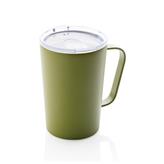 RCS Recycled stainless steel modern vacuum mug with lid, gre