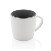 Ceramic mug with coloured inner, white