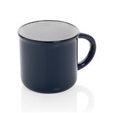 Vintage ceramic mug, navy