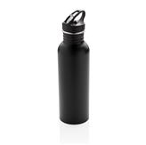 Deluxe stainless steel activity bottle, black