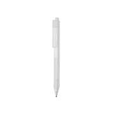 X9 frosted pen met siliconen grip, wit