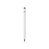 Yksinkertainen metallinen kynä, valkoinen