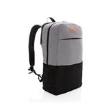 Modern 15.6" USB & RFID laptop backpack PVC free, black