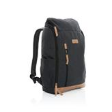 Impact AWARE™ 16 oz. rcanvas 15 inch laptop backpack, black
