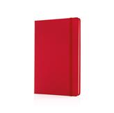Deluxe hardcover PU A5 notebook, red